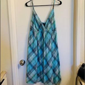 Women’s Faded Glory Plaid spaghetti strap dress size 12